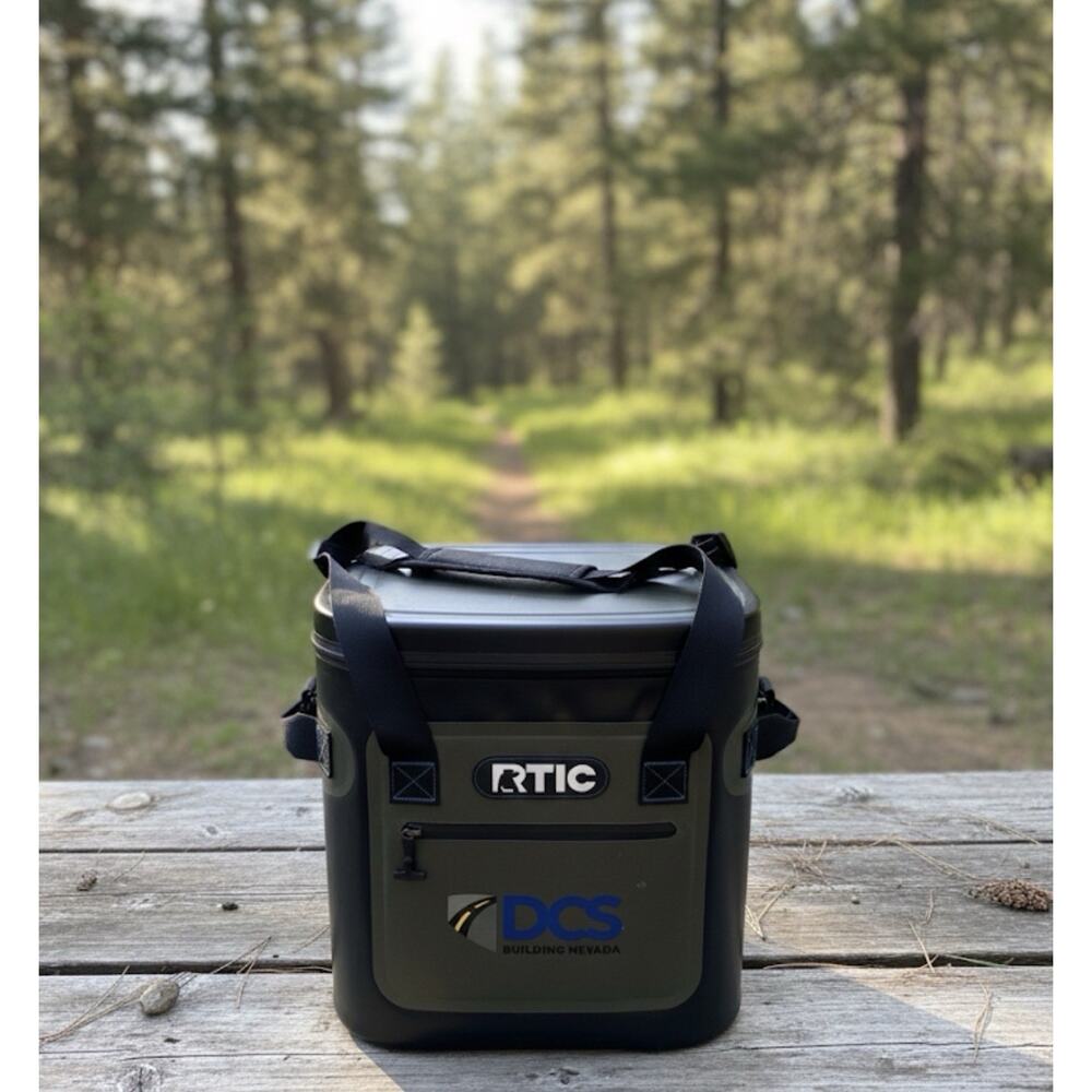 RTIC Outdoors 20 Cans Soft Sided Cooler - Black/Gray - BRANDED GUC